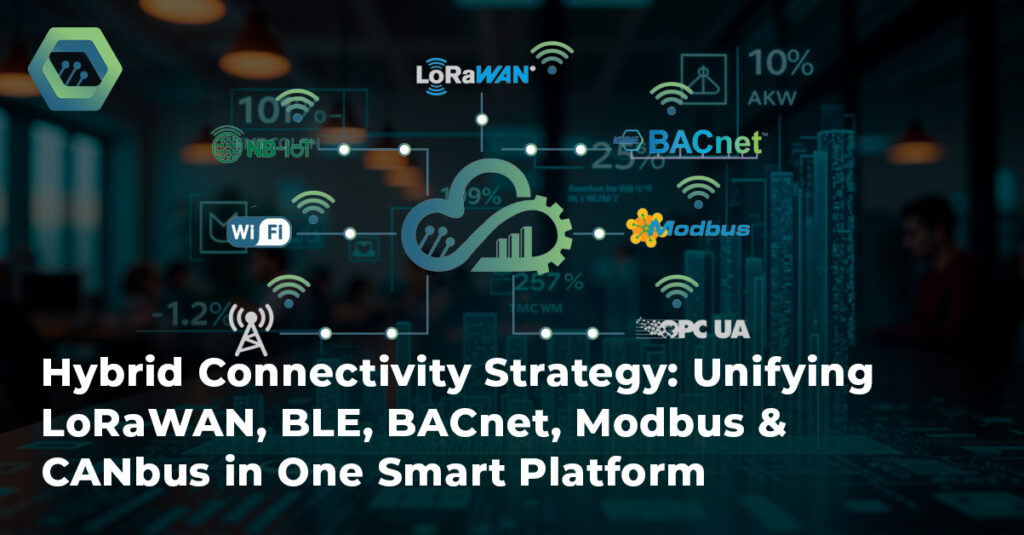 Hybrid Connectivity Strategy: Unifying LoRaWAN, BLE, BACnet, Modbus & CAN bus in One Smart Platform